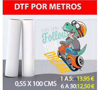 DTF metros lineales
